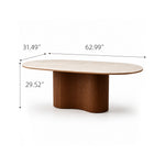 Load image into Gallery viewer, Sculptural Fluted Base Oval Dining Table with Sintered Stone Top
