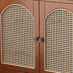 Load image into Gallery viewer, Walnut Sideboard with Rattan Arched Doors Ideal Storage Solution for Dining Room and Kitchen