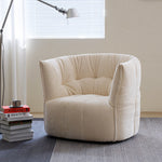 Load image into Gallery viewer, Modern Curved Lounge Chair Soft Upholstered Accent Chair Deep Seat Minimalist Armchair