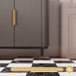 Load image into Gallery viewer, 59'' Modern Luxury Elegant Gray and Gold Sideboard with Shelves