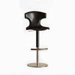 Load image into Gallery viewer, Modern Adjustable Swivel Bar Stool with Curved Backrest 1 Piece