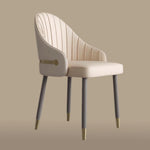Load image into Gallery viewer, Set of 2 Modern Luxury Dining Chairs with Curved Backrest and Dual-Tone Upholstery