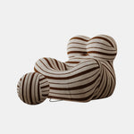 Load image into Gallery viewer, Modern Sculptural Striped Accent Chair Artistic Lounge Chair