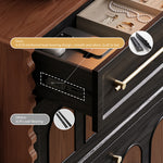 Load image into Gallery viewer, Extendable Shoe Cabinet Black & Walnut Modern Storage Organizer
