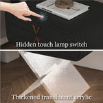 Load image into Gallery viewer, Modern Smart Nightstand with X-Base Acrylic Legs & Motion Sensor LED Light