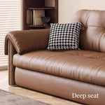 Load image into Gallery viewer, Contemporary Faux Leather Sofa Bed Sleeper Sofa with Hidden Storage & Metal Frame