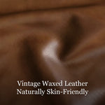Load image into Gallery viewer, Modern Oil Waxed Leather Lounge Chair Solid Wood Frame Deep Seat Vintage Accent Armchair