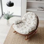 Load image into Gallery viewer, Cozy Printed Rocking Lounge Chair with Wraparound Back and Plush Cushion