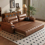 Load image into Gallery viewer, Two-seater convertible sofa bed with storage drawer extended