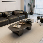 Load image into Gallery viewer, Modern Irregular Coffee Table Set Cloud-Shaped with Glass Accent Top Sculptural Base for Contemporary Living Rooms