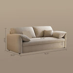 Load image into Gallery viewer, 76" Beige Sleeper Sofa with 3.9" Thick Spring Mattress Modern Space-saving Design
