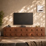 Load image into Gallery viewer, Retro Wood Bedside Table with Drawers for Bedroom