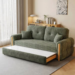 Load image into Gallery viewer, Contemporary sleeper sofa with electric lift coffee table lowered and plush seating