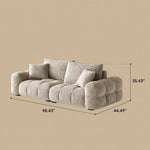 Load image into Gallery viewer, Modern Tufted Chenille Sofa with Deep Adjustable Seating