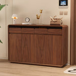 Load image into Gallery viewer, 55.1''/62.9'' Modern Walnut Shoe Cabinet with Storage Drawers Large Capacity Entryway Organizer