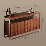 Load image into Gallery viewer, 59'' Retro-Inspired Luxury Sideboard with Geometric Front Panels