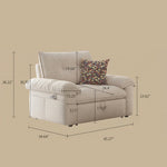 Load image into Gallery viewer, Modern Convertible Sofa Bed Tufted Fabric Sleeper Sofa Space Saving Pull Out Couch Description