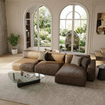 Load image into Gallery viewer, Modern Modular Top-Grain Leather Sectional Sofa
