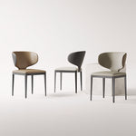 Load image into Gallery viewer, Modern Upholstered Dining Chair with Sculptural Curved Backrest 1 Piece