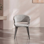 Load image into Gallery viewer, Modern Green Upholstered Dining Chair with Wraparound Back and Metal Legs 1 Piece