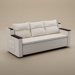 Load image into Gallery viewer, 83'' 3-Seater Pull-Out Sleeper Sofa with Storage & USB Port