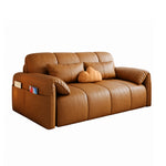 Load image into Gallery viewer, Modern Channel Wireless Control Tufted Scratch Resistance Synthetic Leather Sleeper Sofa Bed