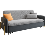 Load image into Gallery viewer, Sofa bed with checkered pattern and pillows