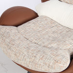Load image into Gallery viewer, Modern Oversized Swivel Lounge Chair with Plush Cushion and Wraparound Backrest
