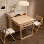 Load image into Gallery viewer, 73" Freestanding Murphy Dining Table with Sintered Stone Cabinet Top