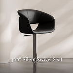 Load image into Gallery viewer, Modern Adjustable Swivel Bar Stool PU Leather Seat Gas Lift Height Adjustable Bar Chair with Chrome Base 1 Piece