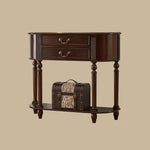 Load image into Gallery viewer, Solid Wood Classic Entryway Console Table with Drawers and Lower Shelf