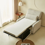 Load image into Gallery viewer, 41.3'' Modern Single Sofa Bed with Mattress Fabric Pull Out Sleeper Chair Convertible Armchair with Metal Frame
