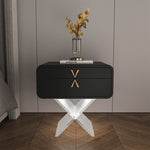 Load image into Gallery viewer, Modern Smart Nightstand with X-Base Acrylic Legs & Motion Sensor LED Light