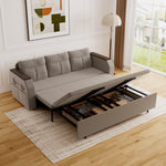 Load image into Gallery viewer, 83'' Modern Convertible Sofa Bed with Storage Contemporary Upholstered Sleeper Sofa