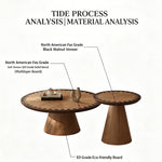 Load image into Gallery viewer, Modern Style Wooden Round Coffee Table Set for Living Room