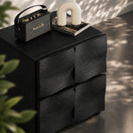 Load image into Gallery viewer, Modern Solid Wood Nightstand with Sculpted Drawer Design