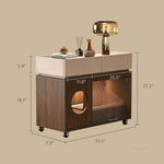 Load image into Gallery viewer, Modern Hidden Litter Box Cabinet Pet House End Table Storage Unit