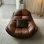 Load image into Gallery viewer, Modern Oversized Faux Leather Lounge Chair Deep Seat Lazy Sofa Accent Chair