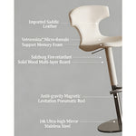Load image into Gallery viewer, Modern Adjustable Swivel Bar Stool with Curved Backrest 1 Piece