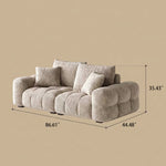 Load image into Gallery viewer, Modern Tufted Chenille Sofa with Deep Adjustable Seating