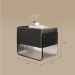 Load image into Gallery viewer, Sleek Smart Nightstand with Acrylic Base and Motion Sensor LED Lighting