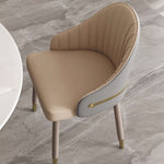 Load image into Gallery viewer, Set of 2 Modern Luxury Dining Chairs with Curved Backrest and Dual-Tone Upholstery