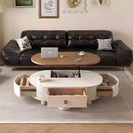 Load image into Gallery viewer, 47.2'' Lift-Top Coffee & Dining Table 2-in-1 Multifunctional Convertible Table with Hidden Storage and Mobility