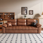 Load image into Gallery viewer, Front view of sofa bed with comfortable cushioned seating surface