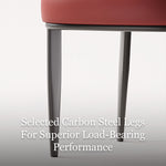 Load image into Gallery viewer, Modern Faux Leather Dining Chair with Curved Armrests and Metal Legs 1 Piece