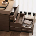 Load image into Gallery viewer, Modern Wooden Nightstand with 3 Drawers Minimalist Bedside Table Large Storage Design