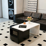 Load image into Gallery viewer, Modern Extendable Coffee Table with Hidden Storage Rolling Table