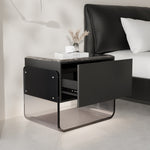 Load image into Gallery viewer, Sleek Smart Nightstand with Acrylic Base and Motion Sensor LED Lighting