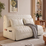 Load image into Gallery viewer, 62.99'' Modern Electric Sofa Bed with Remote Control Cat Scratch Resistant Fabric Convertible Sleeper Couch Loveseat