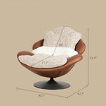 Load image into Gallery viewer, Modern Oversized Swivel Lounge Chair with Plush Cushion and Wraparound Backrest